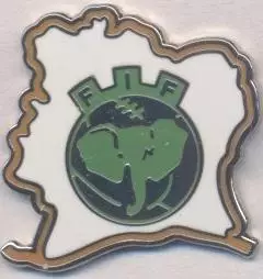 Кот д'Івуар,федерація футболу,№8 ЕМАЛЬ/Ivory Coast football federation pin badge