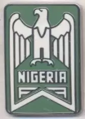 Нігерія,федерація футболу,№6 ЕМАЛЬ /Nigeria football federation enamel pin badge