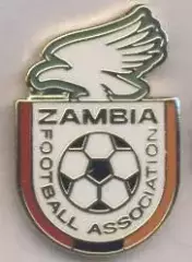 Замбія, федерація футболу,№4 ЕМАЛЬ / Zambia football federation enamel pin badge