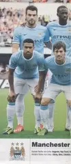 постер А4 футбол Манчестер Сіті (Англія) 2013 /Manchester City FC,England poster