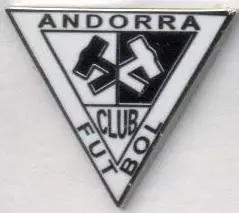 футбол.клуб Андорра (Іспанія) ЕМАЛЬ / Andorra CF,Spain football enamel pin badge