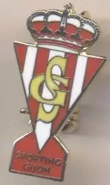 футбол.клуб Спортінг Хіхон (Іспанія1 ЕМАЛЬ/R.Sporting Gijon,Spain football badge
