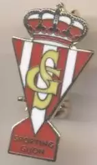 футбол.клуб Спортінг Хіхон (Іспанія1 ЕМАЛЬ/R.Sporting Gijon,Spain football badge