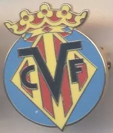 футбол.клуб Вільярреал (Іспанія1 ЕМАЛЬ/Villarreal CF,Spain football enamel badge