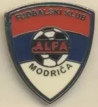 футбол.клуб Альфа Модрича (Боснія) ЕМАЛЬ /Alfa Modrica,Bosnia football pin badge