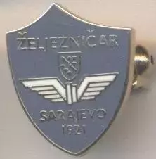 футбол.клуб Желєзнічар (Боснія3 ЕМАЛЬ/Zeljeznicar Sarajevo,Bosnia football badge