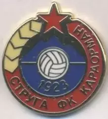 футбол.клуб Караорман (Македонія) ЕМАЛЬ /Karaorman Struga,Macedonia football pin