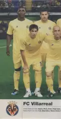 постер А4 футбол Вільярреал (Іспанія) 2011 / FC Villarreal,Spain football poster