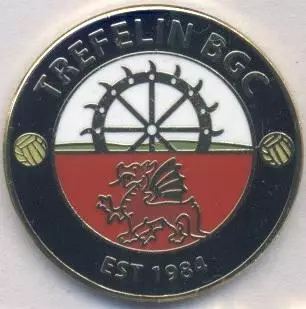 футбол.клуб Трефелін (Уельс) ЕМАЛЬ /Trefelin BGC,Wales football enamel pin badge