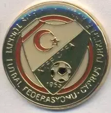 Північний Кіпр,федер.футболу не-ФІФА офіц.важмет/North.Cyprus football feder.pin