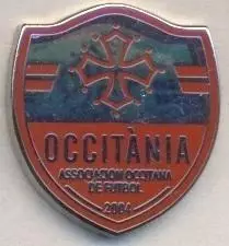 Окситанія, федерація футболу (не-ФІФА)3 ЕМАЛЬ /Occitania football federation pin
