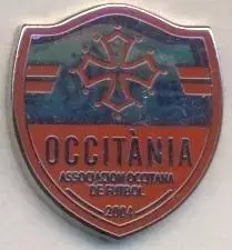 Окситанія, федерація футболу (не-ФІФА)3 ЕМАЛЬ /Occitania football federation pin