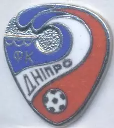 футбол.клуб Дніпро (Україна)3 ЕМАЛЬ /FC Dnipro,Ukraine football enamel pin badge