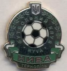 футбол.клуб Нива Тернопіль (Україна)2 ЕМАЛЬ / Nyva Ternopil,Ukraine football pin