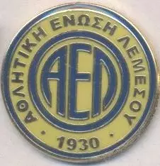 футбольний клуб АЕЛ Лімасол (Кіпр)3 ЕМАЛЬ/AEL Limassol,Cyprus football pin badge