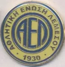 футбольний клуб АЕЛ Лімасол (Кіпр)3 ЕМАЛЬ/AEL Limassol,Cyprus football pin badge