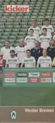 постер А4 футбол Вердер Бремен (Німеччина 2008/SV Werder,Germany football poster