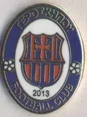 футбол.клуб Єроскіпу (Кіпр) ЕМАЛЬ/FC Geroskipou,Cyprus football enamel pin badge