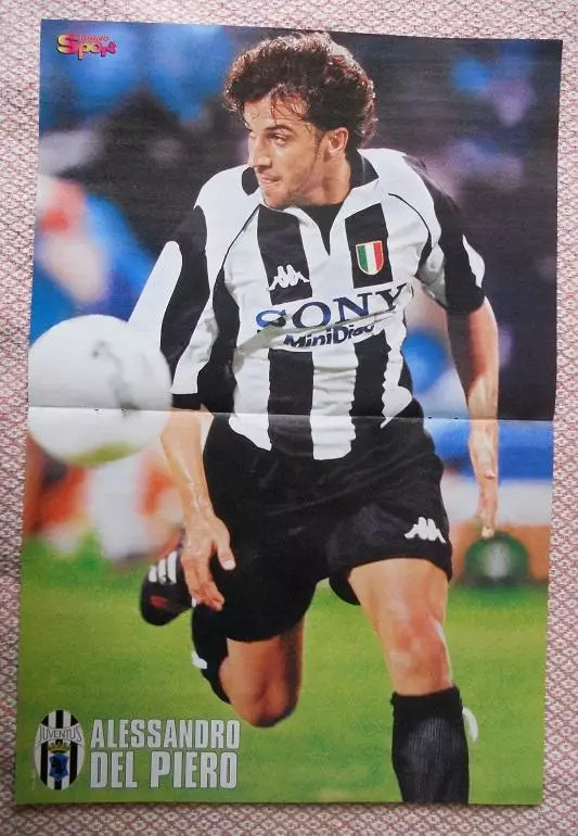 постер А3 футбол Дель П'єро (Італія2 /Alessandro Del Piero,Italy football poster