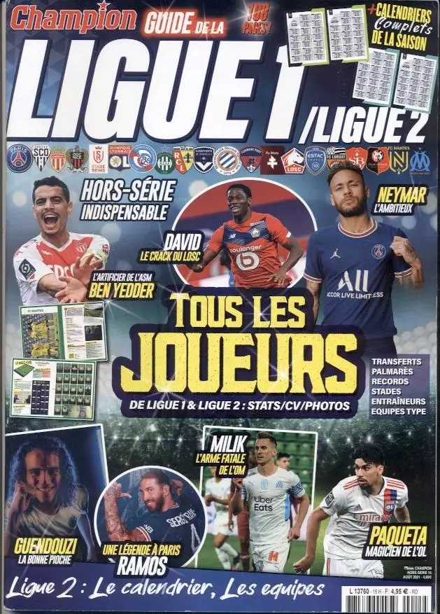 Франція, чемпіонат 2021-22, спецвидання Champion, Football France season preview