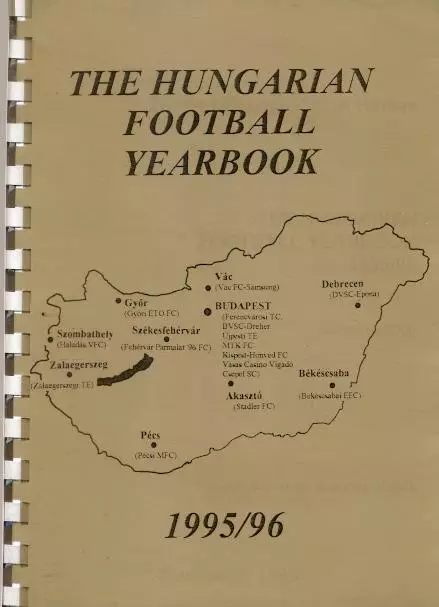 книга Угорщина - Футбол 1995-96 щорічник / Hungary football summary yearbook