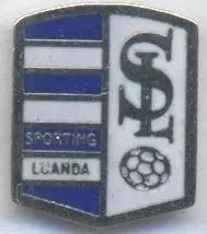 футбол.клуб Спортінг Луанда (Ангола) ЕМАЛЬ / Sporting Luanda,Angola football pin
