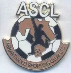 футбол.клуб Ашанті Голд (Гана) ЕМАЛЬ / Ashanti Gold SC, Ghana football pin badge