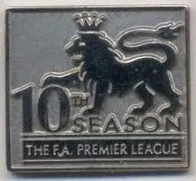 Англия,футбол (федер.Прем'єр-л.10* офіц. важмет/England football Prem.league pin