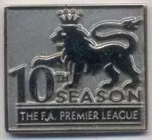 Англия,футбол (федер.Прем'єр-л.10* офіц. важмет/England football Prem.league pin
