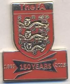 Англія, федерація футболу, ювілей 150, №4 ЕМАЛЬ /England football federation pin
