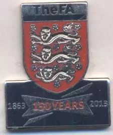 Англія, федерація футболу, ювілей 150, №5 ЕМАЛЬ /England football federation pin