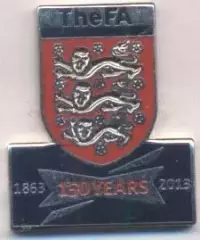 Англія, федерація футболу, ювілей 150, №5 ЕМАЛЬ /England football federation pin