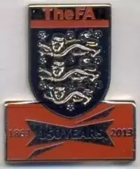 Англія, федерація футболу, ювілей 150, №6 ЕМАЛЬ /England football federation pin