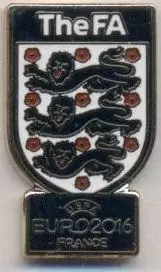 Англія,федерація футболу,Євро-16,№3 ЕМАЛЬ /England football federation pin badge