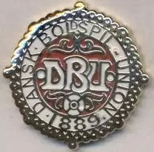 Данія, федерація футболу, ЕМАЛЬ / Denmark football federation replica pin badge