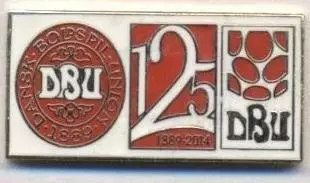 Данія, федерація футболу,ювілей 125, ЕМАЛЬ/Denmark football federation pin badge