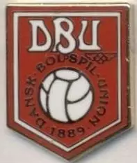 Данія, федерація футболу,№5 ЕМАЛЬ / Denmark football federation enamel pin badge