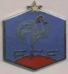 Франція,федерація футболу,№1 ЕМАЛЬ /France football federation pin badge insigne