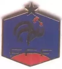 Франція,федерація футболу,№2 ЕМАЛЬ /France football federation pin badge insigne