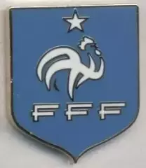 Франція,федерація футболу,№8 ЕМАЛЬ /France football federation pin badge insigne