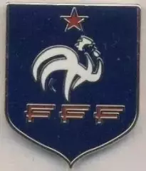 Франція,федерація футболу,№9 ЕМАЛЬ /France football federation pin badge insigne