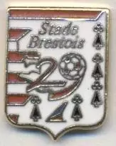 футбольний клуб Брест (Франція)2 ЕМАЛЬ /Stade Brestois,France football pin badge