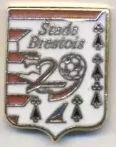 футбольний клуб Брест (Франція)2 ЕМАЛЬ /Stade Brestois,France football pin badge