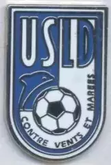 футбольний клуб Дюнкерк (Франція) ЕМАЛЬ /USL Dunkerque,France football pin badge
