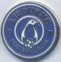 футбол.клуб Лібурн (Франція) ЕМАЛЬ /FC Libourne,France football enamel pin badge