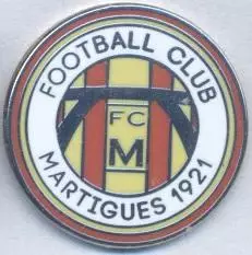 футбольний клуб Мартіг (Франція)2 ЕМАЛЬ / FC Martigues,France football pin badge