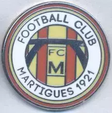 футбольний клуб Мартіг (Франція)2 ЕМАЛЬ / FC Martigues,France football pin badge