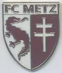 футбольний клуб Мец (Франція)2 ЕМАЛЬ / FC Metz, France football enamel pin badge