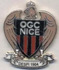 футбольний клуб Ніцца (Франція)3 ЕМАЛЬ/OGC Nice,France football enamel pin badge