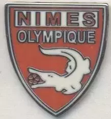футбол.клуб Олімпік Нім Франція2 ЕМАЛЬ/Olympique Nimes,France football pin badge